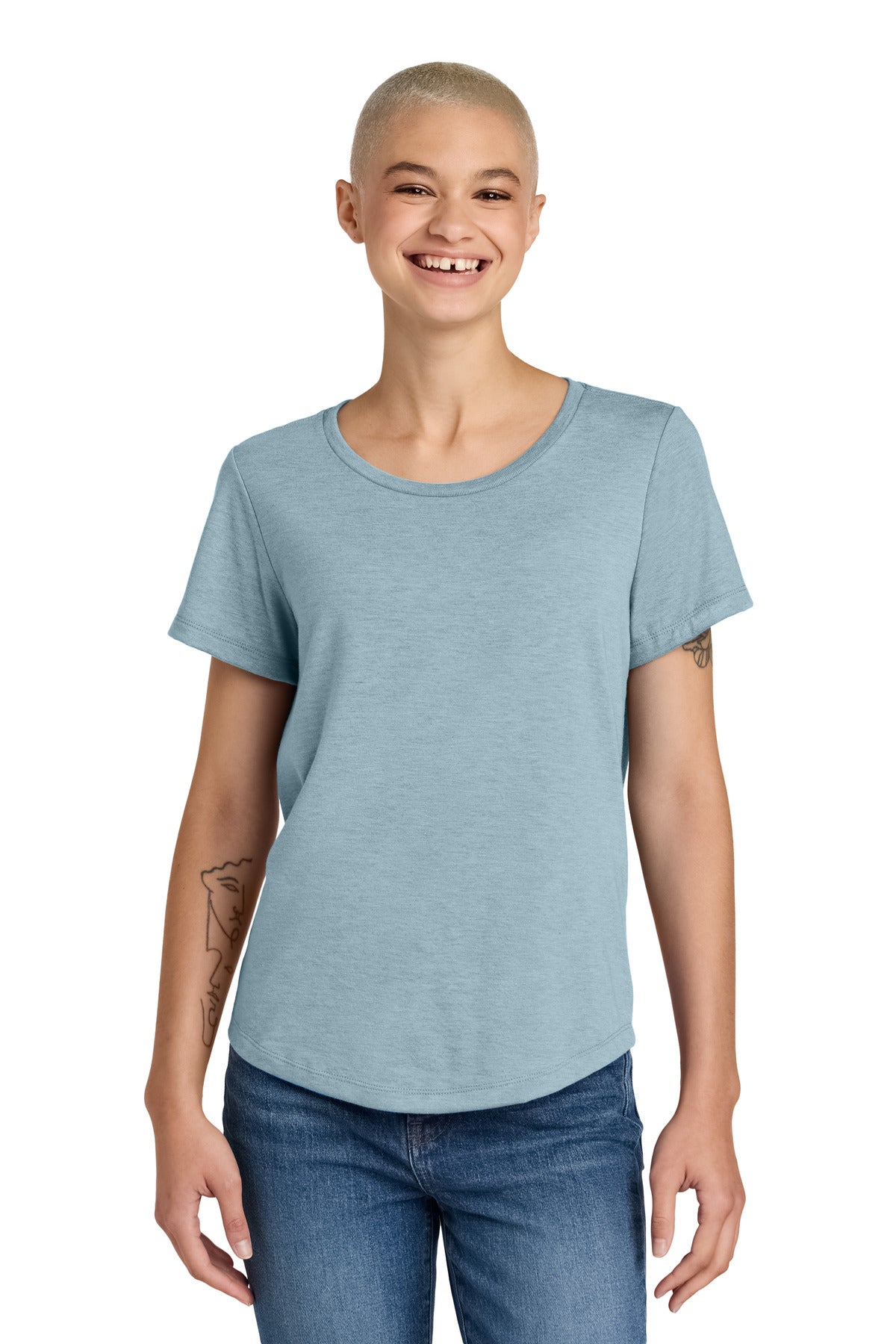 Allmade ® Women's Relaxed Tri-Blend Scoop Neck Tee AL2015 - AllMade AL2015