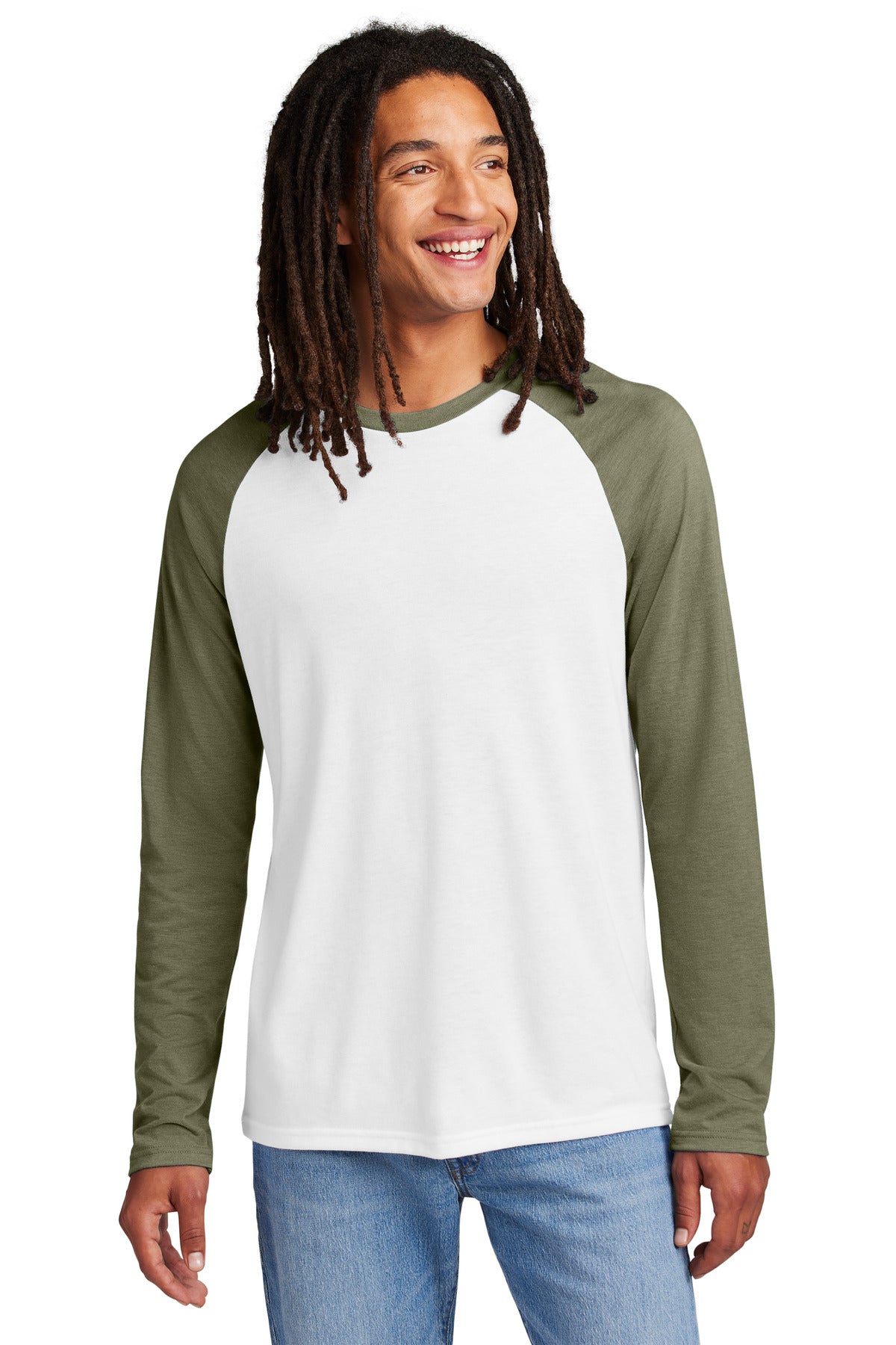 Allmade ® Unisex Tri-Blend Long Sleeve Colorblock Raglan AL6009 - AllMade AL6009