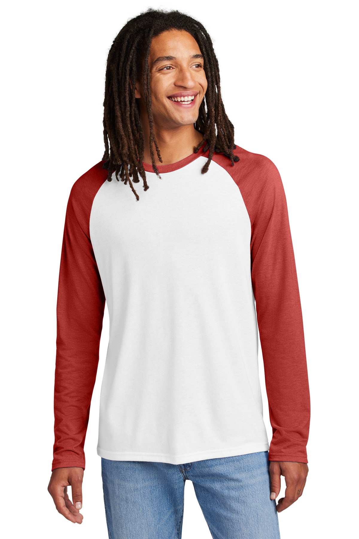 Allmade ® Unisex Tri-Blend Long Sleeve Colorblock Raglan AL6009 - AllMade AL6009