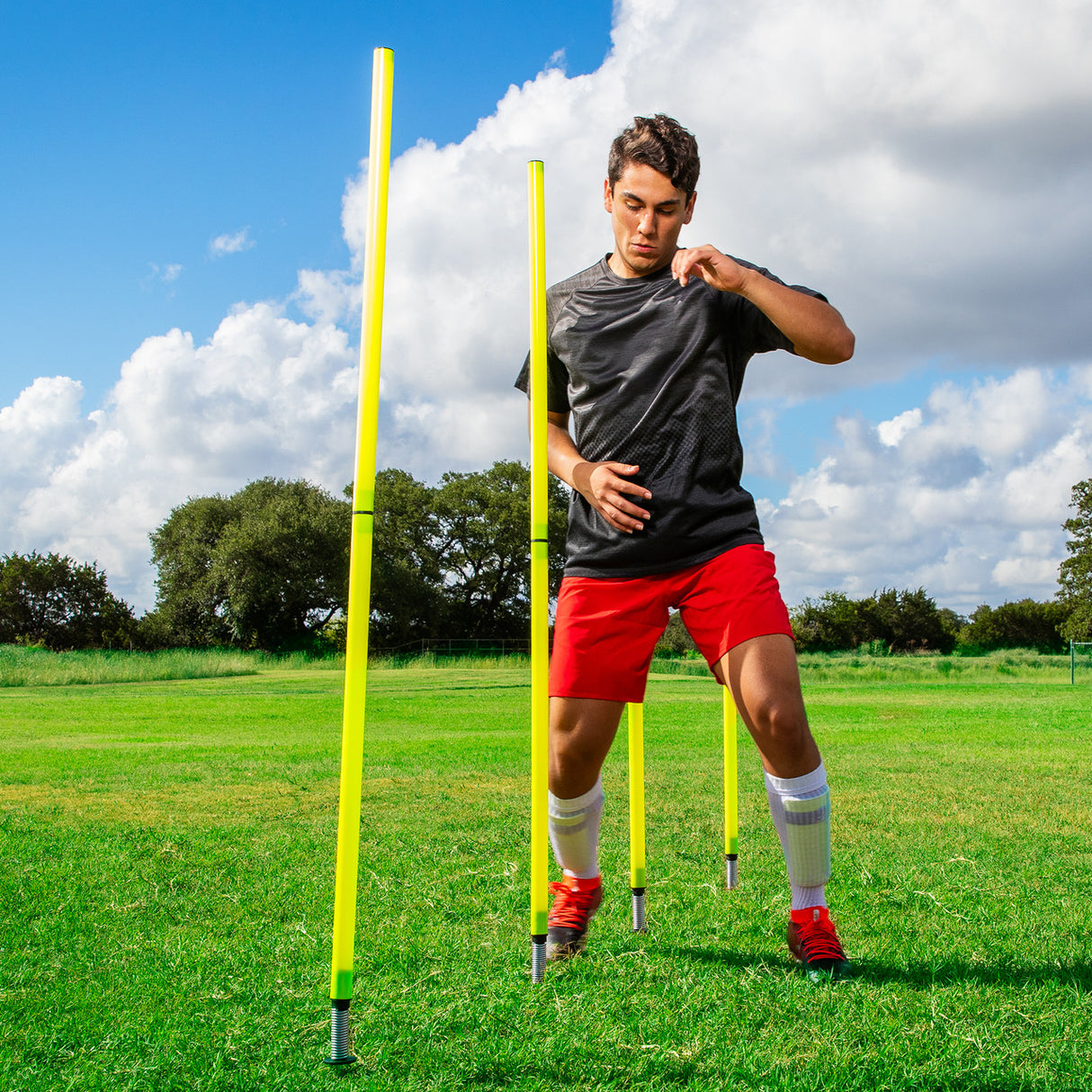 Champion Sports OUTDOOR AGILITY POLE SET