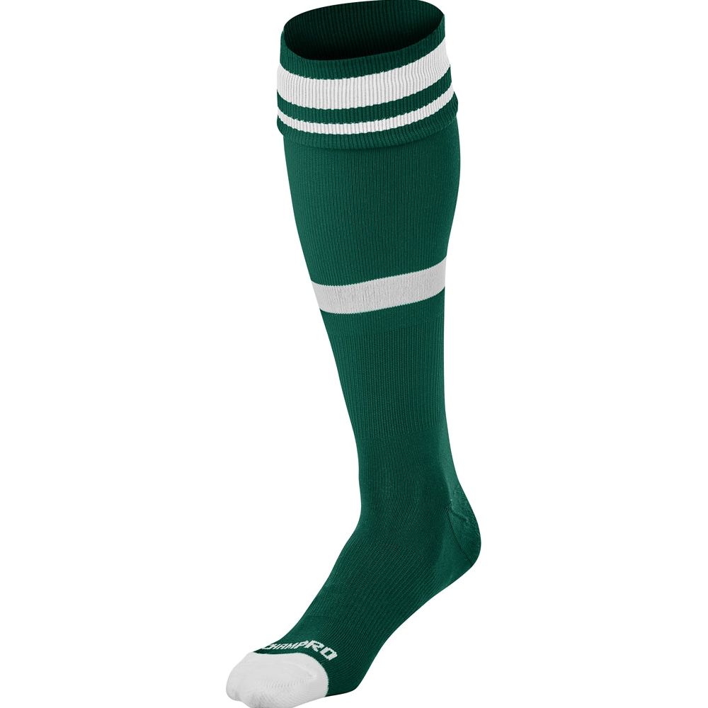 STRIPED SOCCER SOCK | Champro AS10 Accessories Champro Sports Forest Green White X-Small