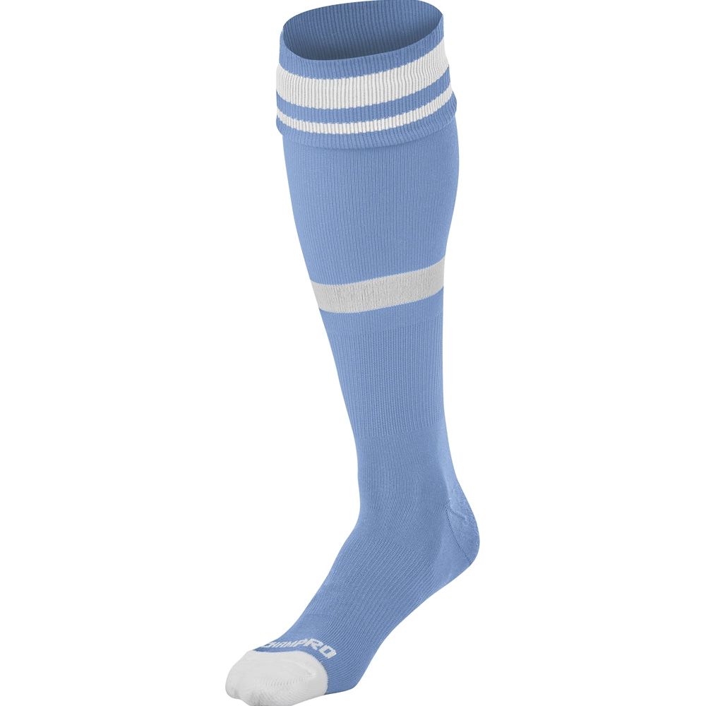 STRIPED SOCCER SOCK | Champro AS10 Accessories Champro Sports Light Blue White X-Small