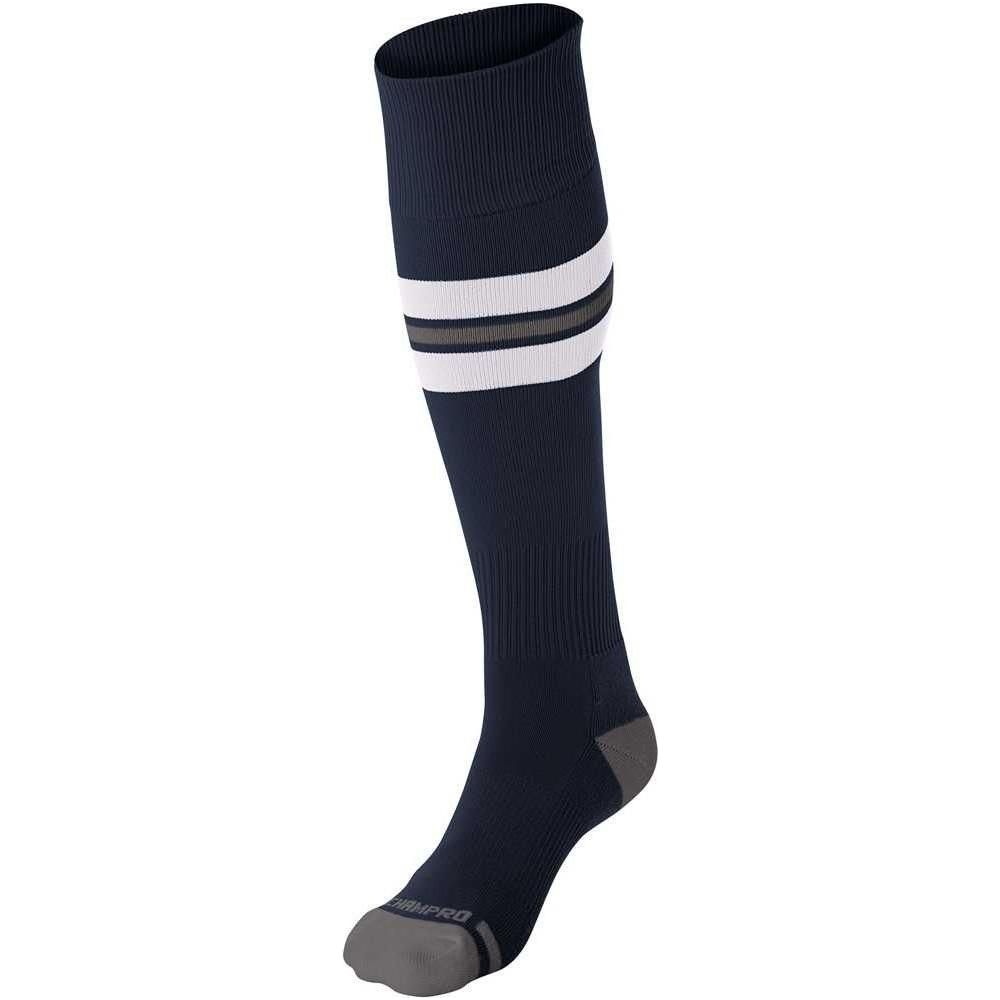 MULTI SPORT STRIPED SOCK | Champro AS3 Accessories Champro Sports Navy, White, Grey X-Small