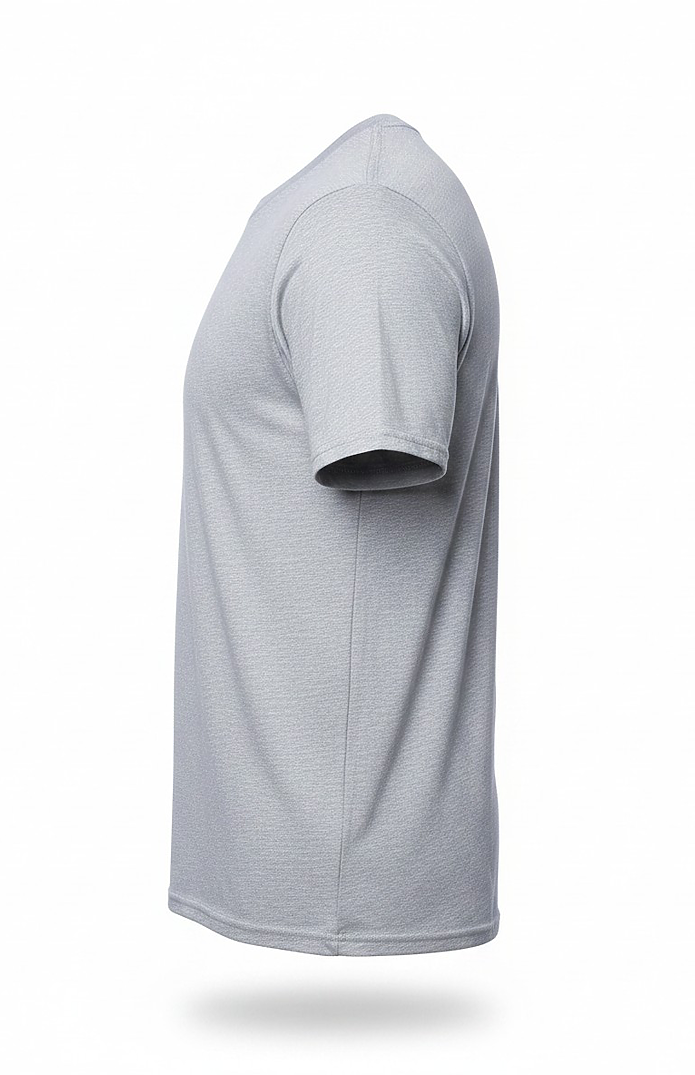 Royal Apparel B1001 Basic Supply Co. Unisex Short Sleeve 4.4 Jersey Tee - Heather Grey