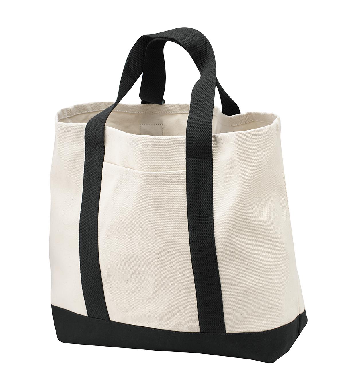 Port Authority ® - Ideal Twill Two-Tone Shopping Tote. B400 - Port Authority B400