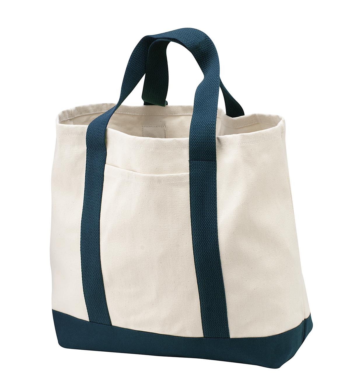 Port Authority ® - Ideal Twill Two-Tone Shopping Tote. B400 - Port Authority B400