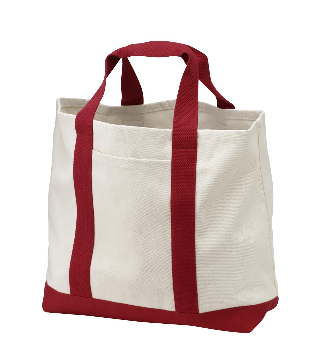 Port Authority ® - Ideal Twill Two-Tone Shopping Tote. B400 - Port Authority B400