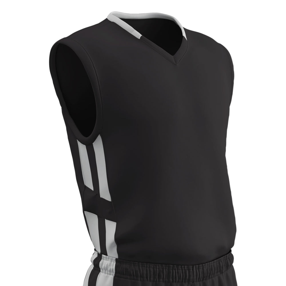 Champro Muscle DRI-GEAR® Basketball Jersey - BLACKWHITE | Champro BBJ9 Champro BLACKWHITE S
