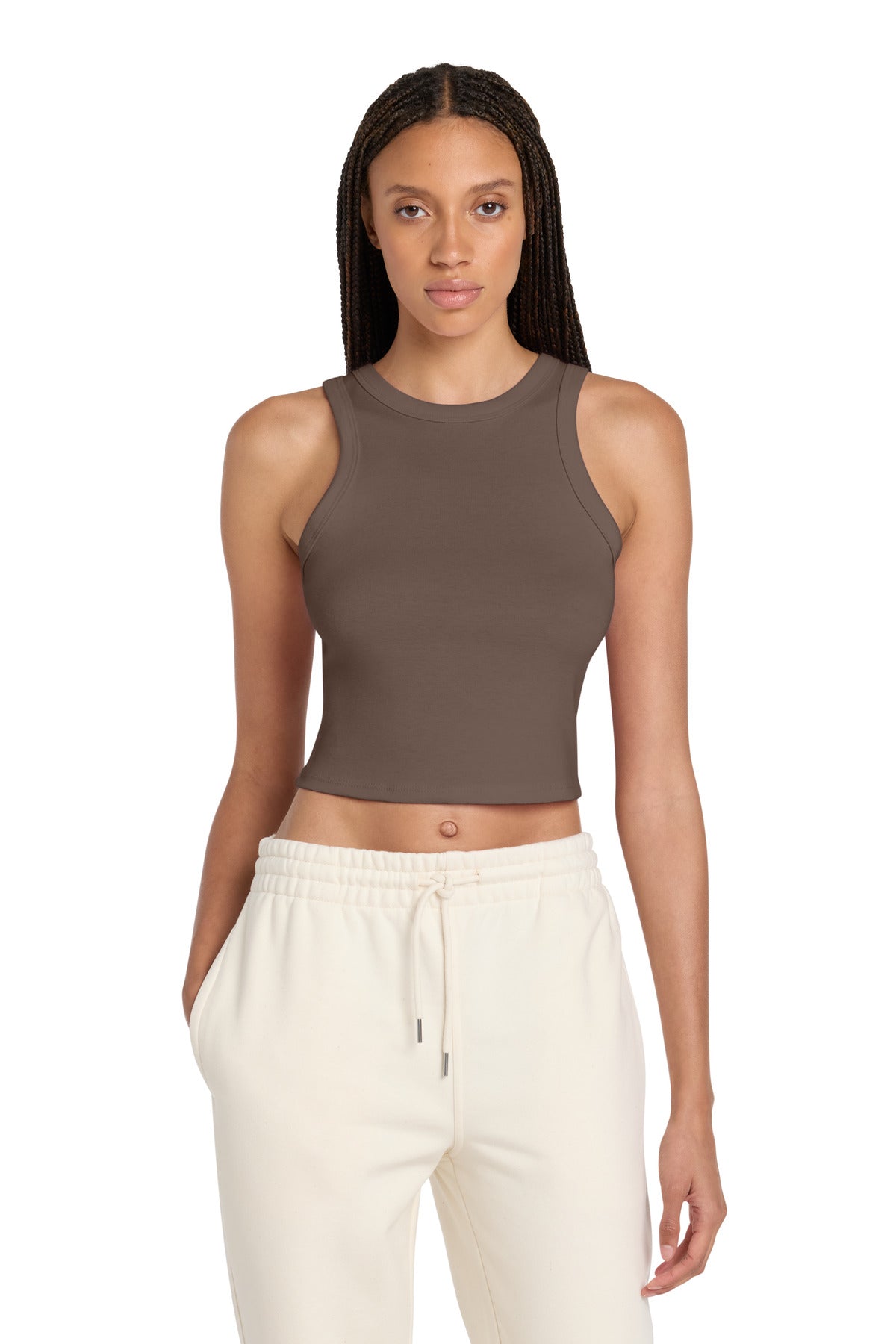 Joe's USA Premium Women's Micro Rib Racer Tank