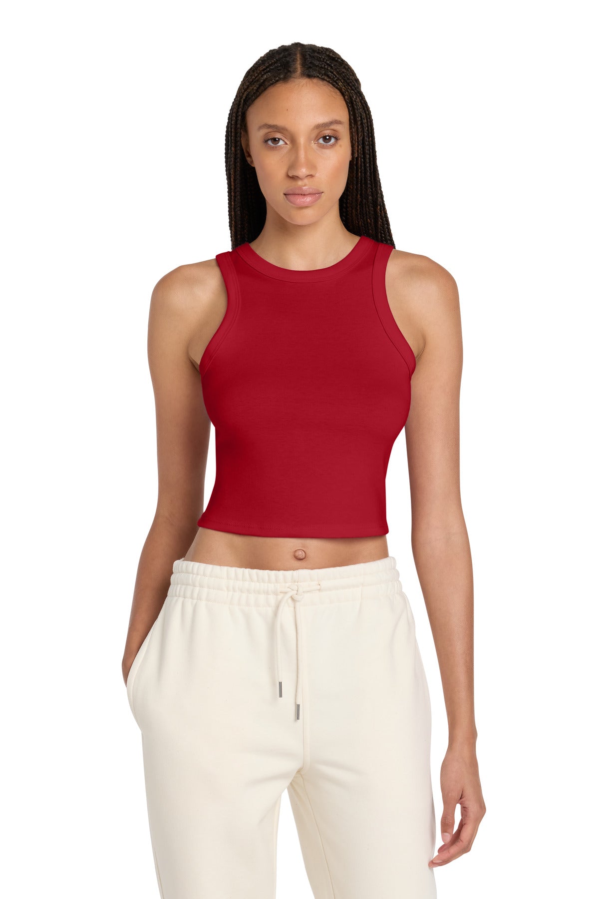 Joe's USA Premium Women's Micro Rib Racer Tank