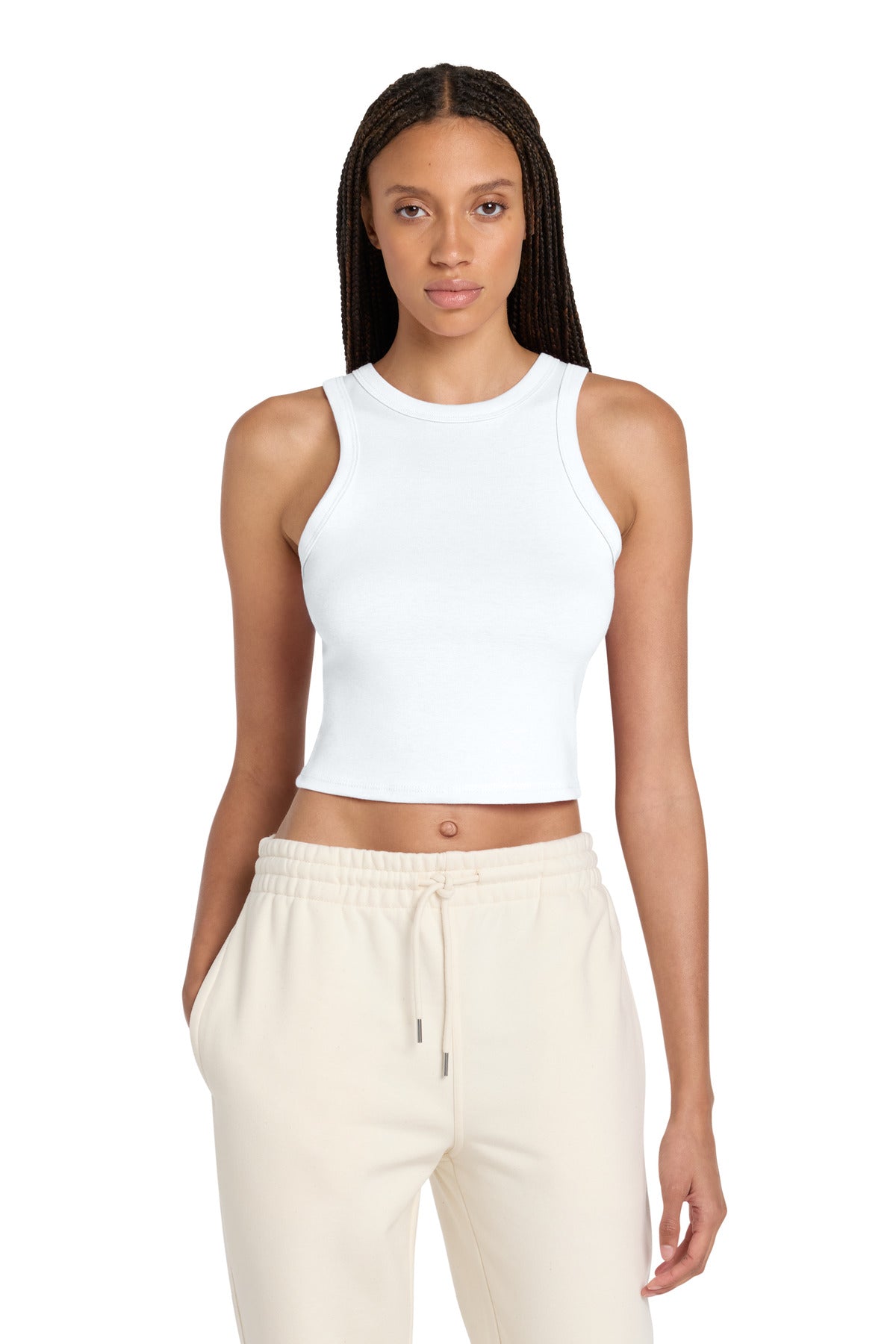Joe's USA Premium Women's Micro Rib Racer Tank