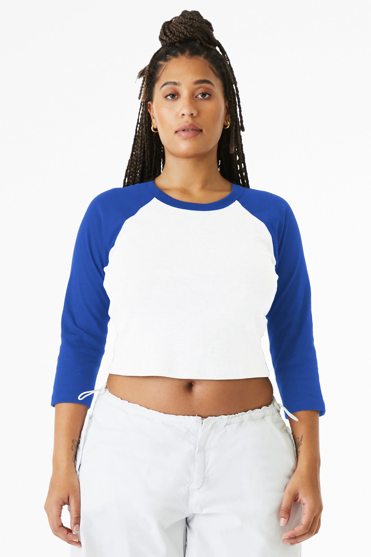 BELLA+CANVAS ® Women's Micro Rib 3/4 Raglan Baby Tee BC1200 - Bella + Canvas BC1200