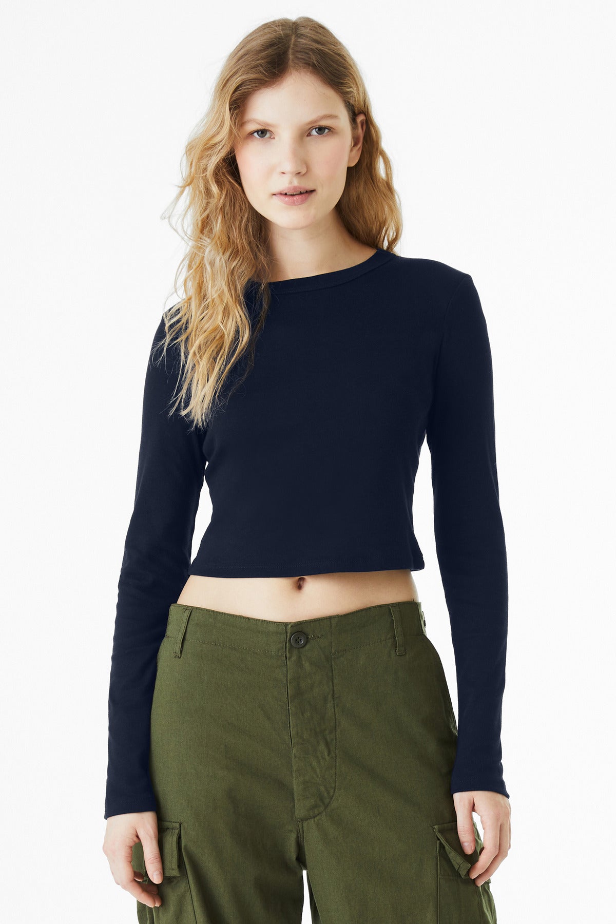 BELLA+CANVAS ® Women's Micro Rib Long Sleeve Baby Tee BC1501 - Bella + Canvas BC1501