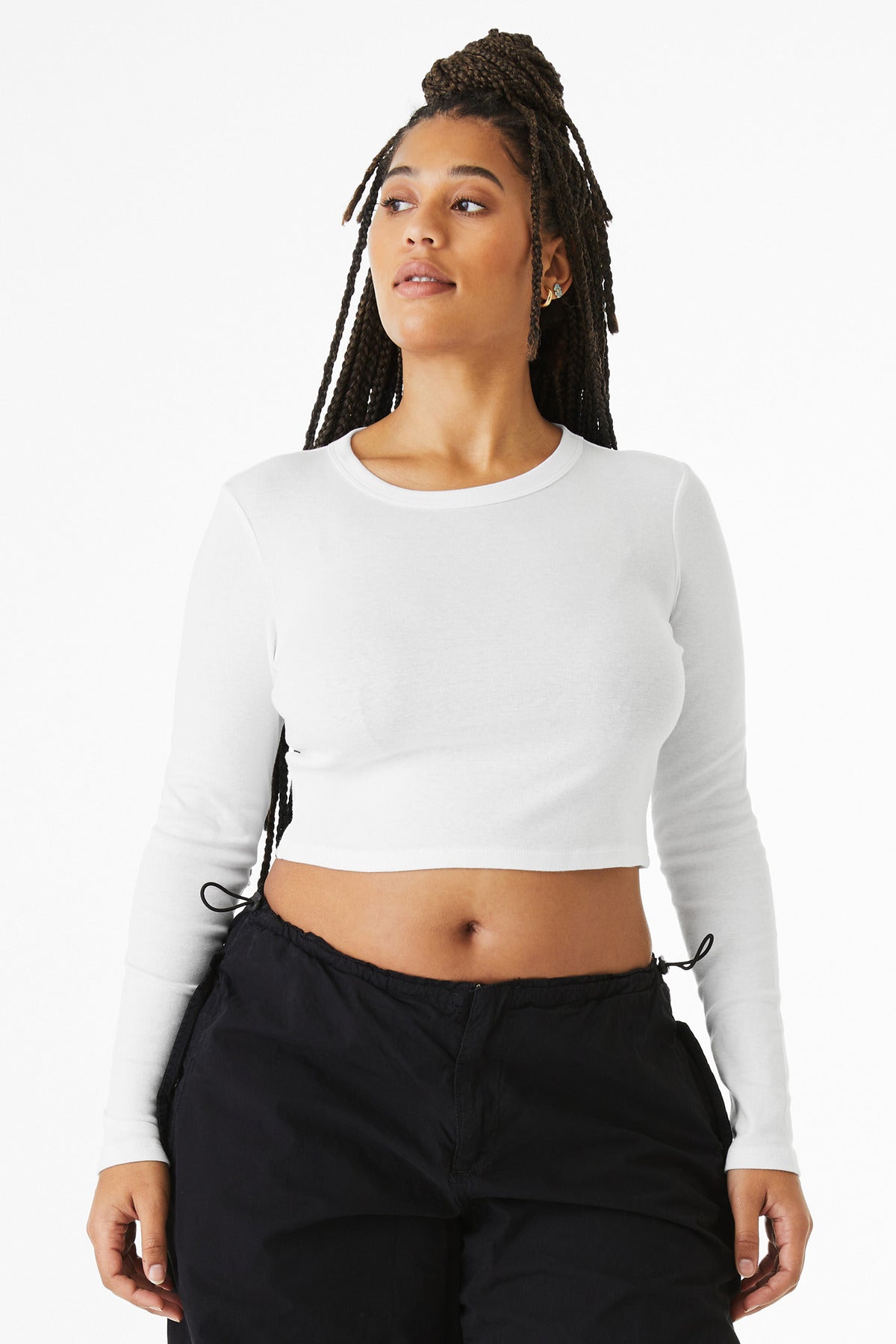 BELLA+CANVAS ® Women's Micro Rib Long Sleeve Baby Tee BC1501 - Bella + Canvas BC1501