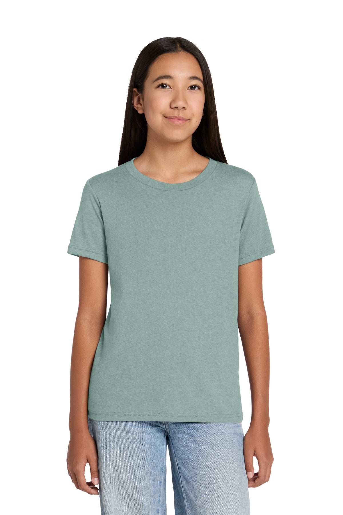 Joe's USA Premium Youth Heather CVC Tee