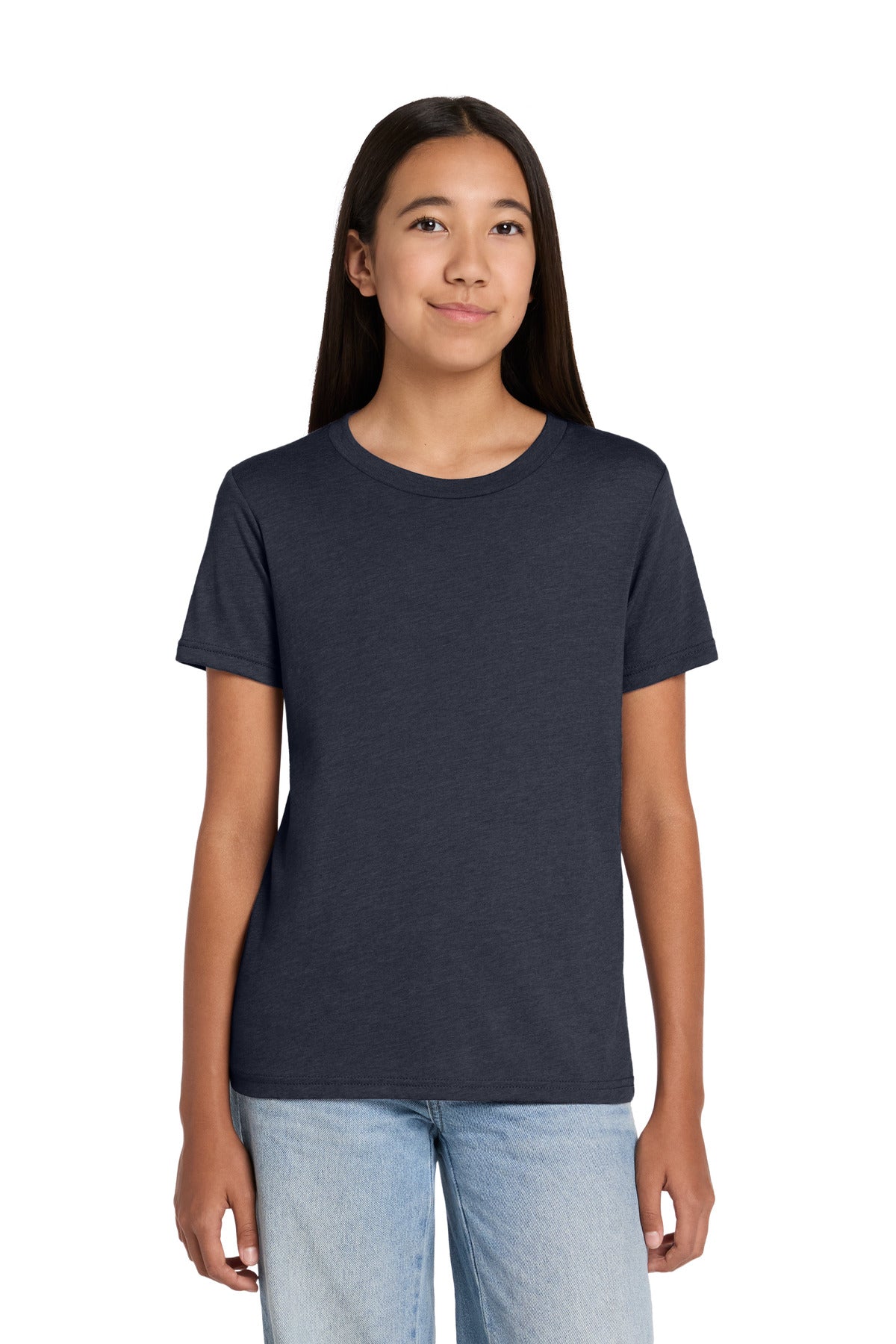 Joe's USA Premium Youth Heather CVC Tee