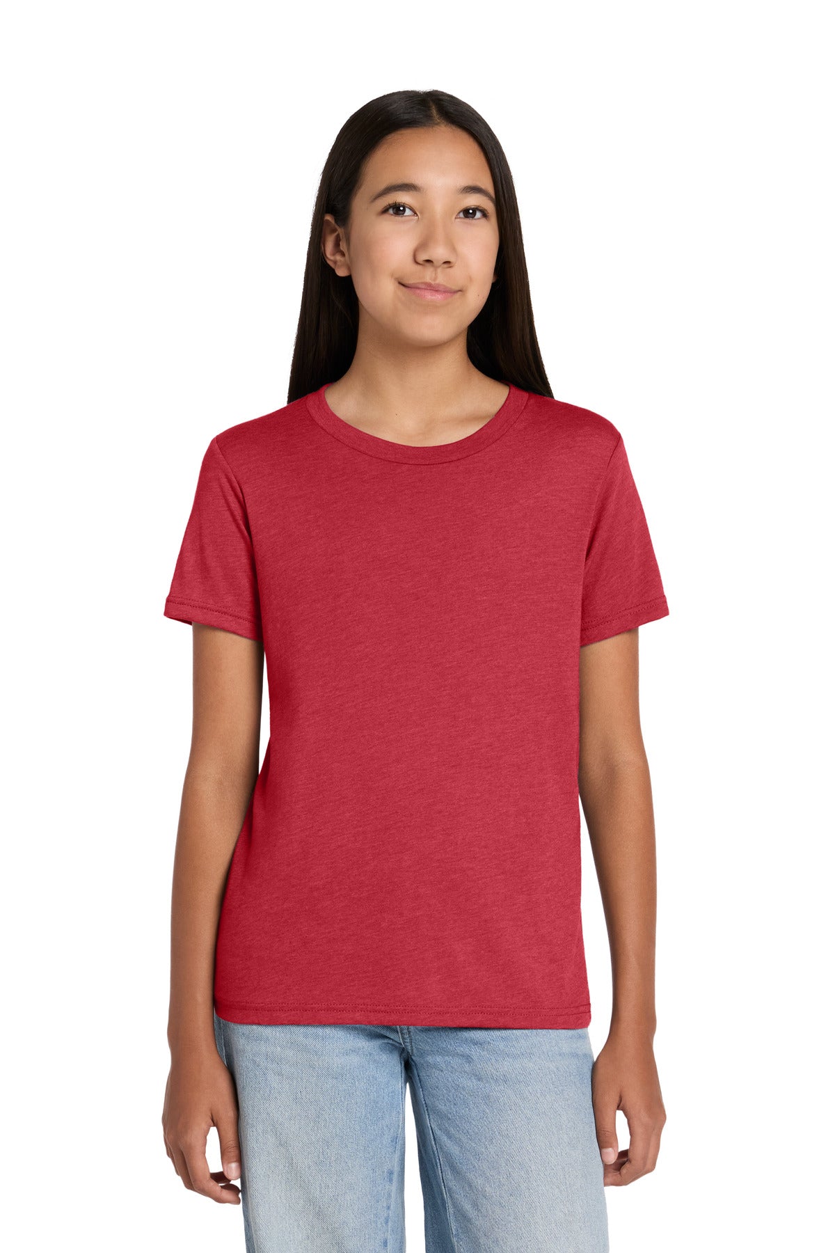 Joe's USA Premium Youth Heather CVC Tee