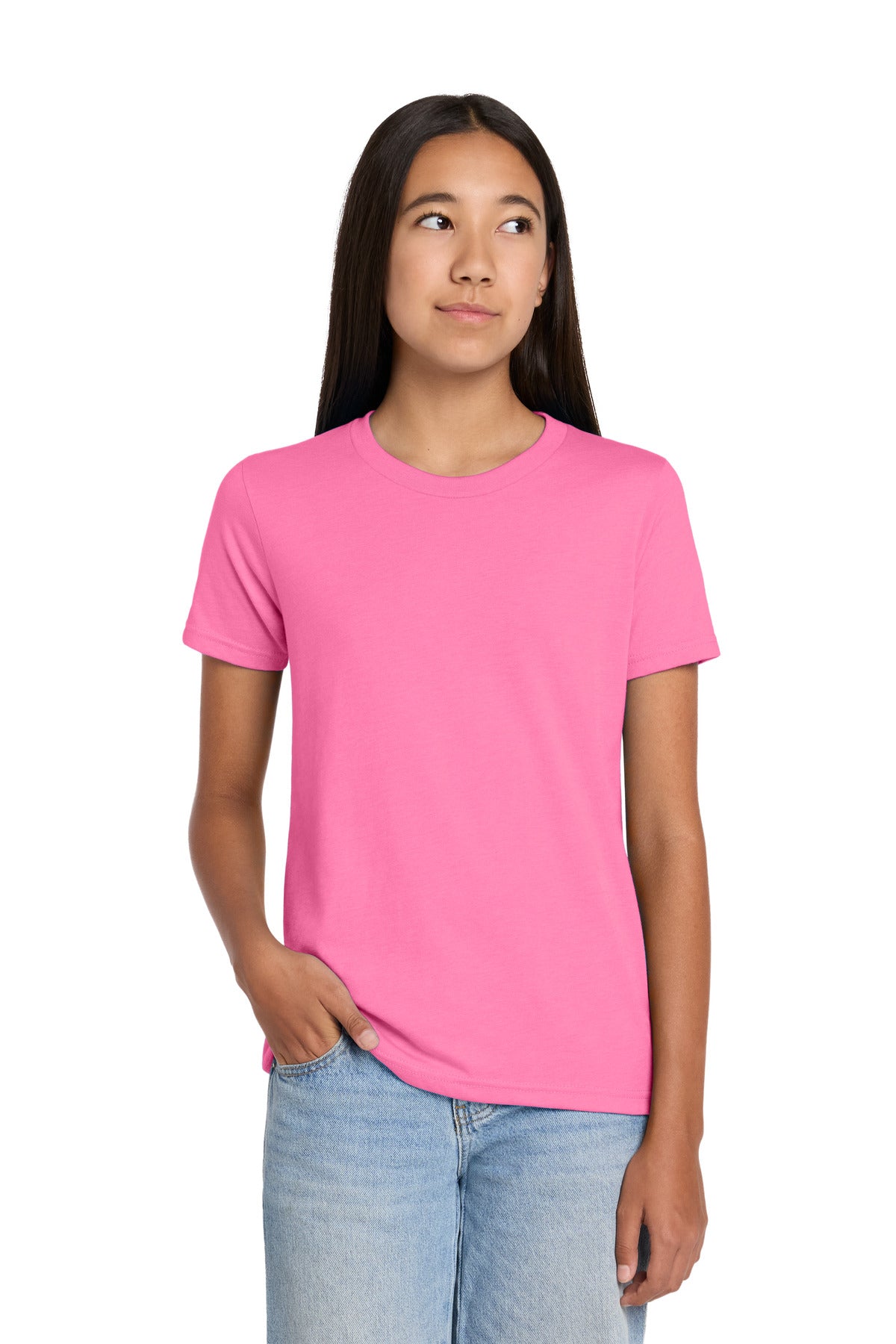 Joe's USA Premium Youth Heather CVC Tee