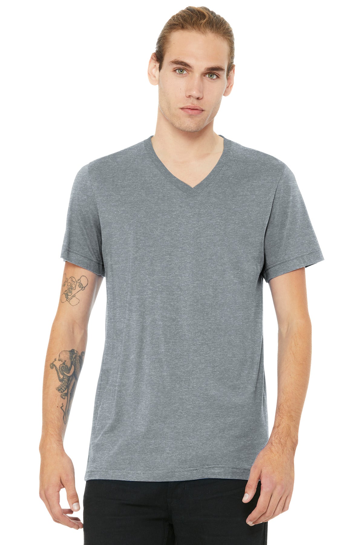 BELLA+CANVAS ® Unisex Heather CVC V-Neck Tee BC3005CVC - Bella + Canvas BC3005CVC