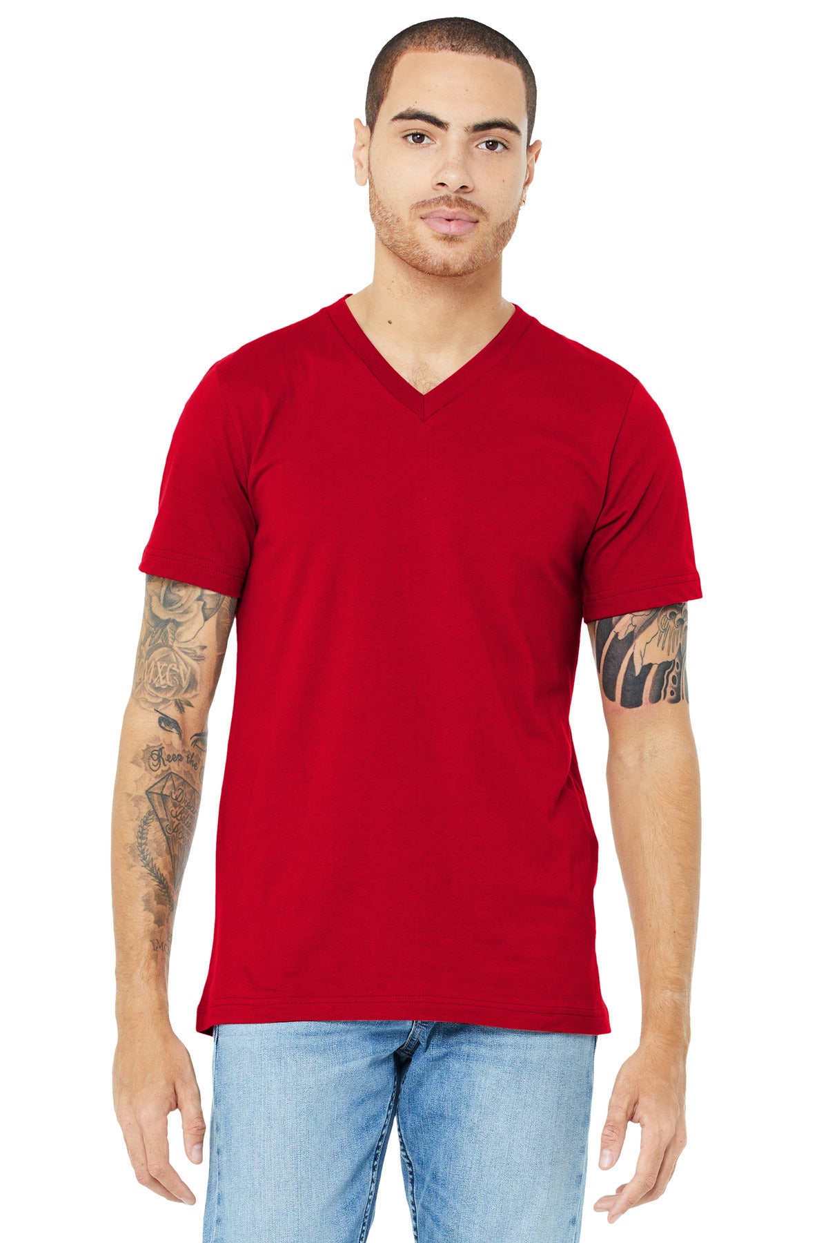 BELLA+CANVAS ® Unisex Jersey Short Sleeve V-Neck Tee. BC3005 - Bella + Canvas BC3005