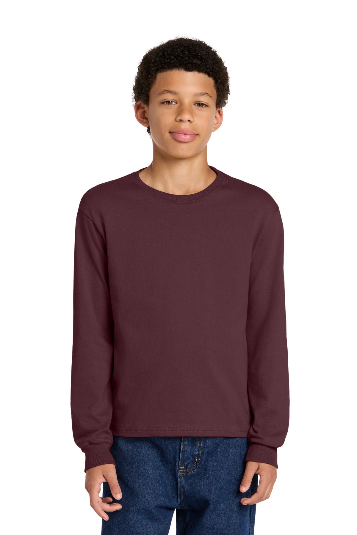 Joe's USA Premium Youth 6-Ounce Heavyweight Long Sleeve Tee