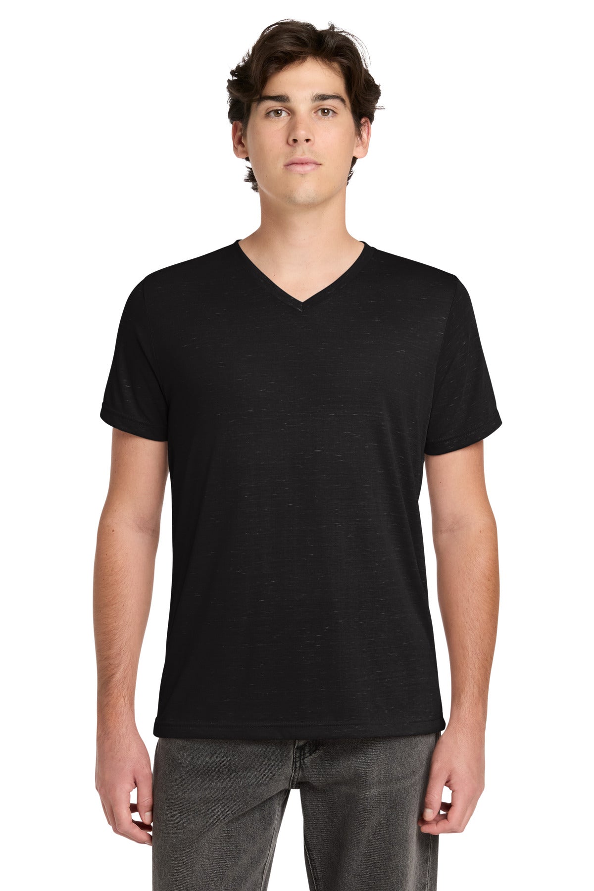 Joe's USA Premium Unisex Textured Jersey V-Neck Tee