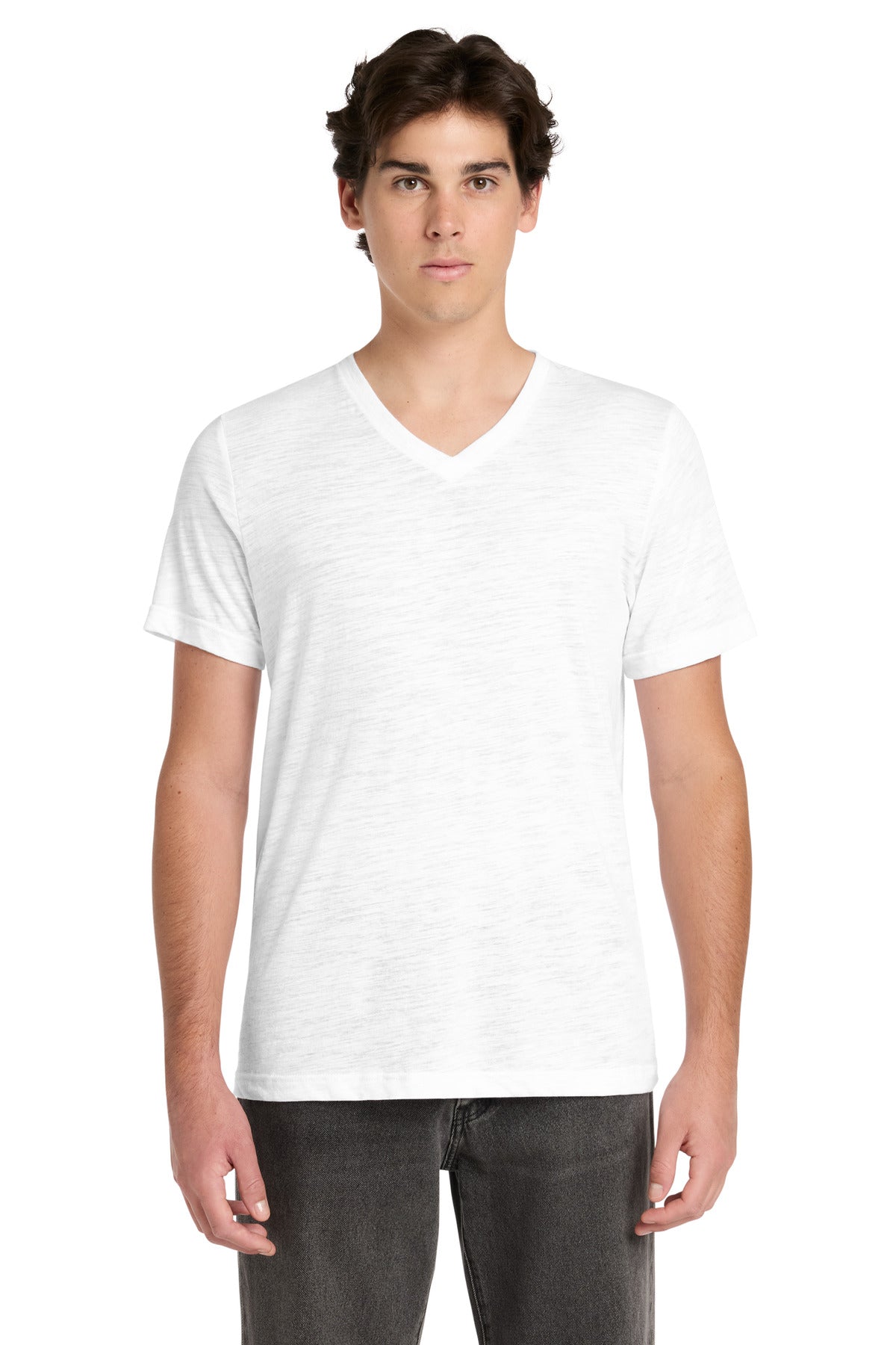 Joe's USA Premium Unisex Textured Jersey V-Neck Tee