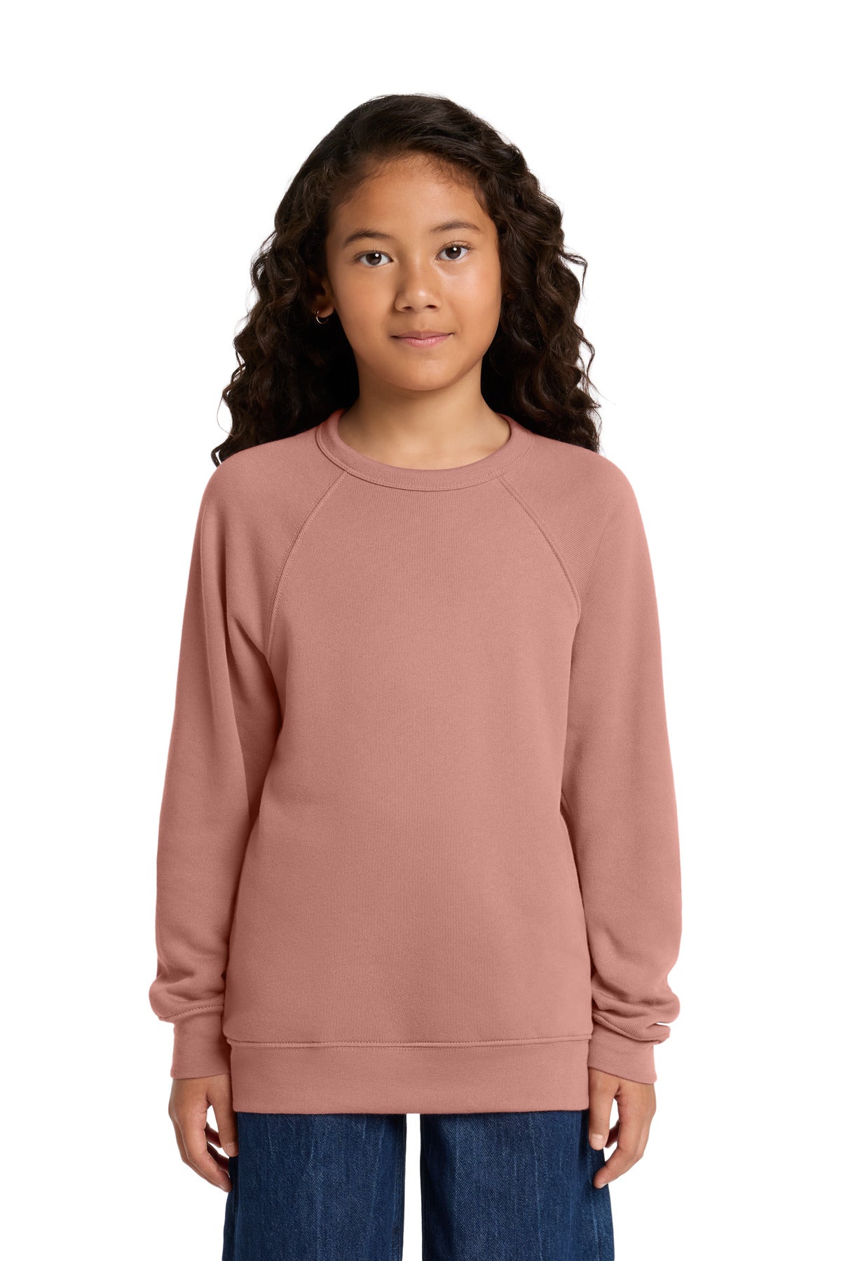 Joe's USA Premium Youth Sponge Fleece Raglan Sweatshirt