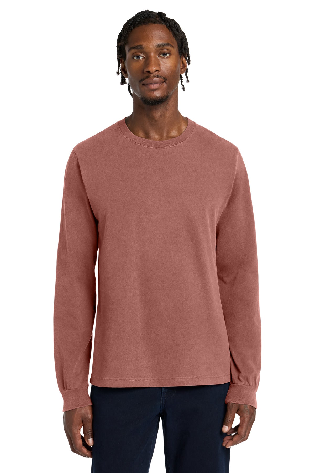 Joe's USA Premium Unisex Heavyweight Garment-Dyed Long Sleeve Tee