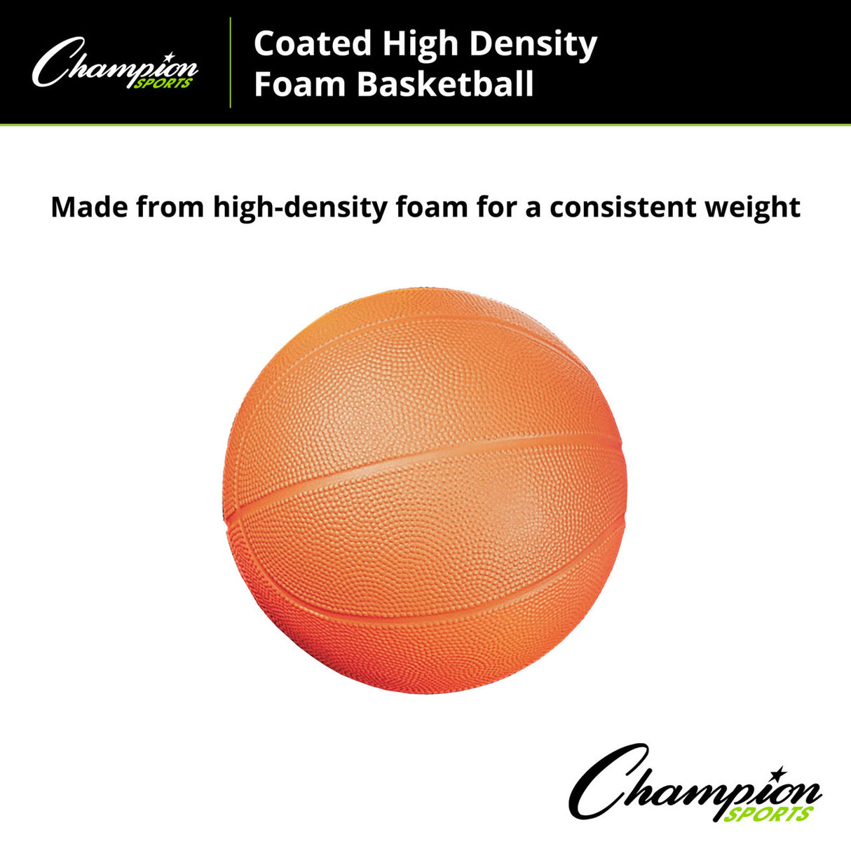 Champion Sports COATED HIGH-DENSITY FOAM BASKETBALL