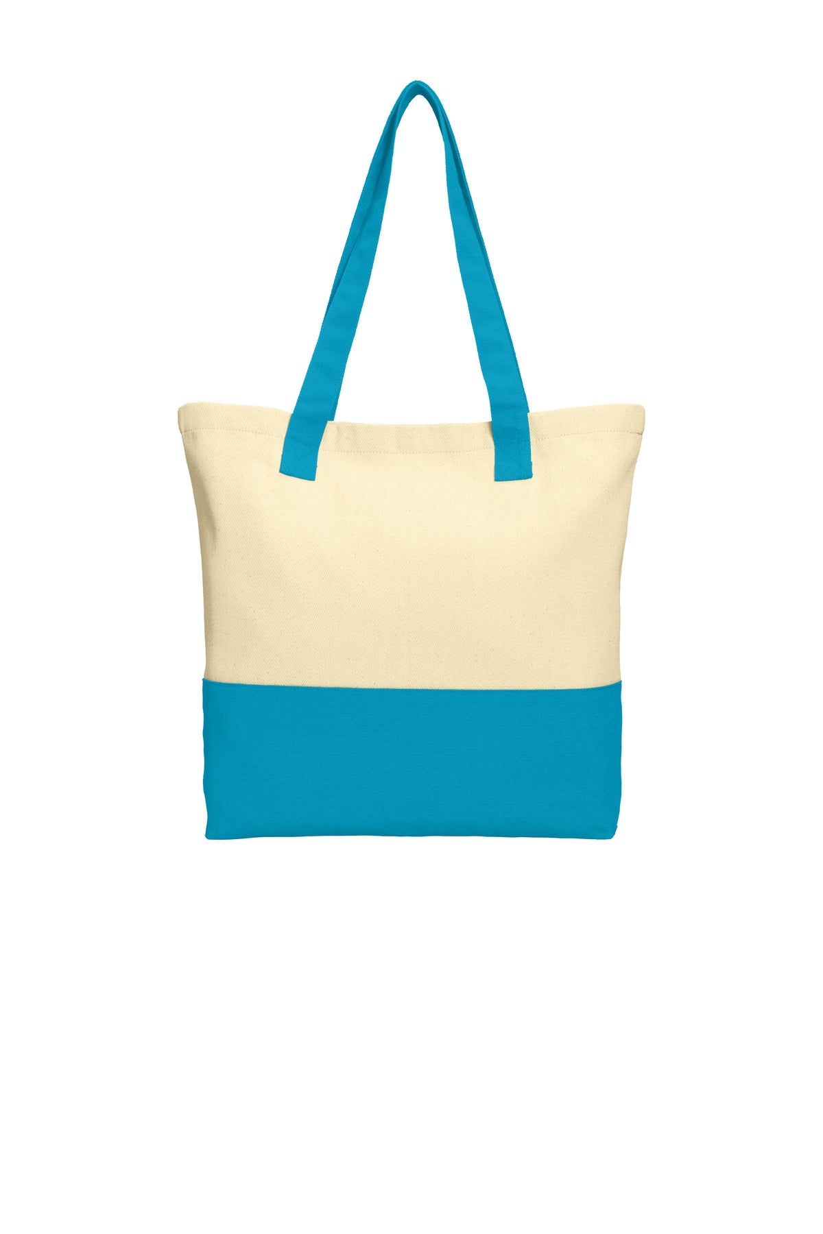 Port Authority ® Colorblock Cotton Tote. BG414 - Port Authority BG414