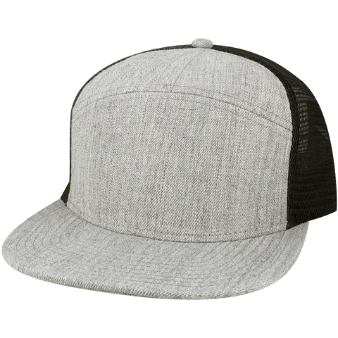 Legacy H7FB Hopback 7-Panel Flat Brim Trucker Hat - Wholesale
