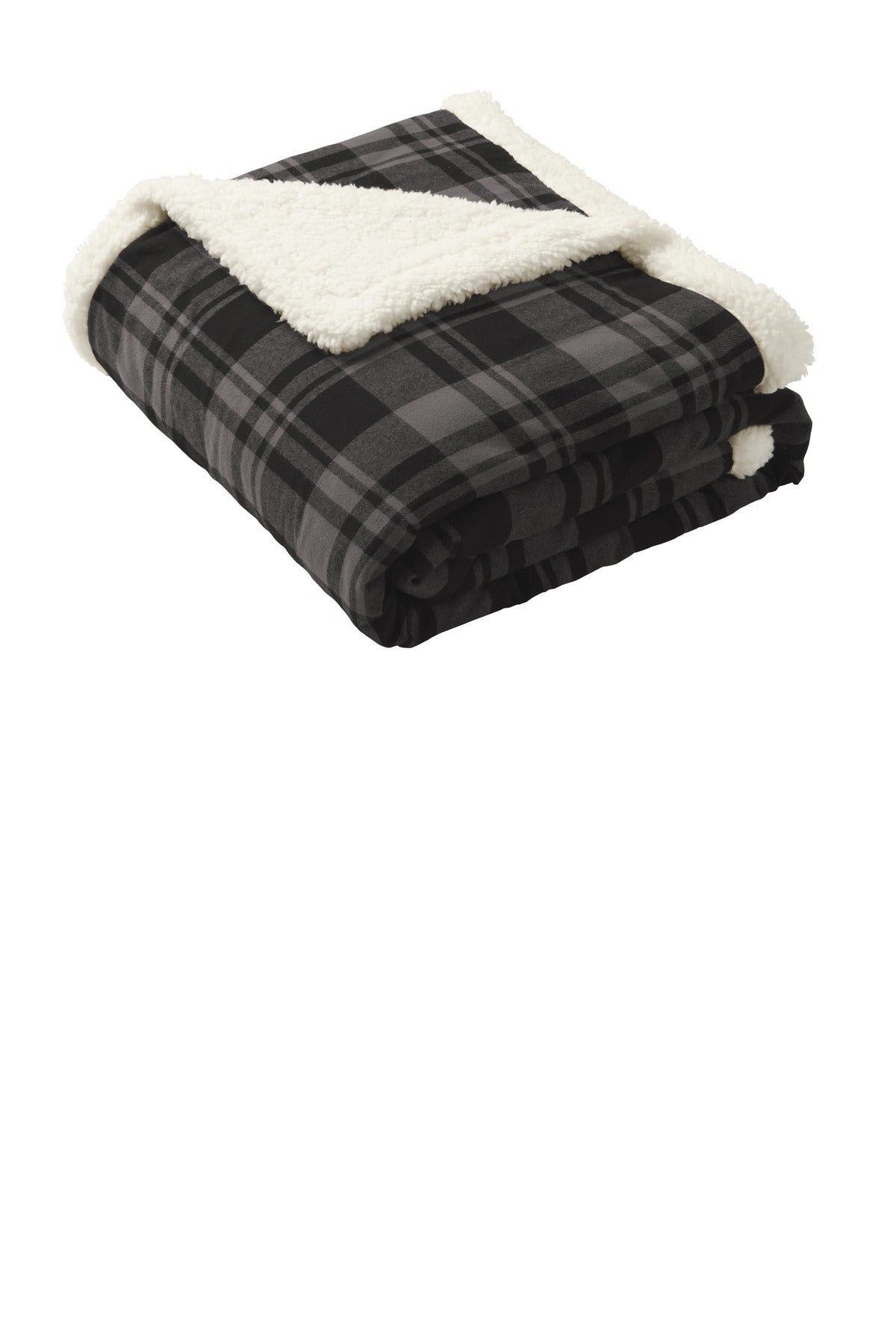 Port Authority ® Flannel Sherpa Blanket. BP43 - Port Authority BP43