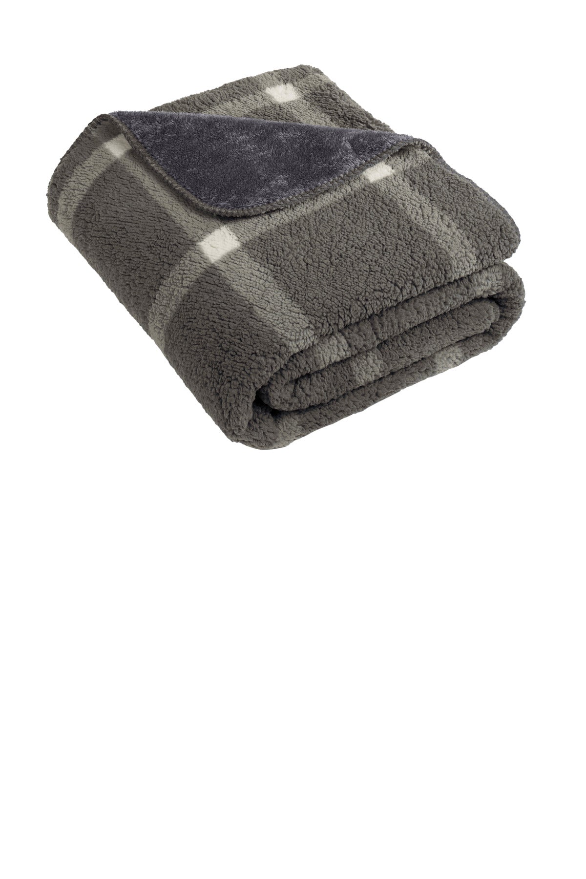 Port Authority ® Double-Sided Sherpa/Plush Blanket BP48 - Port Authority BP48