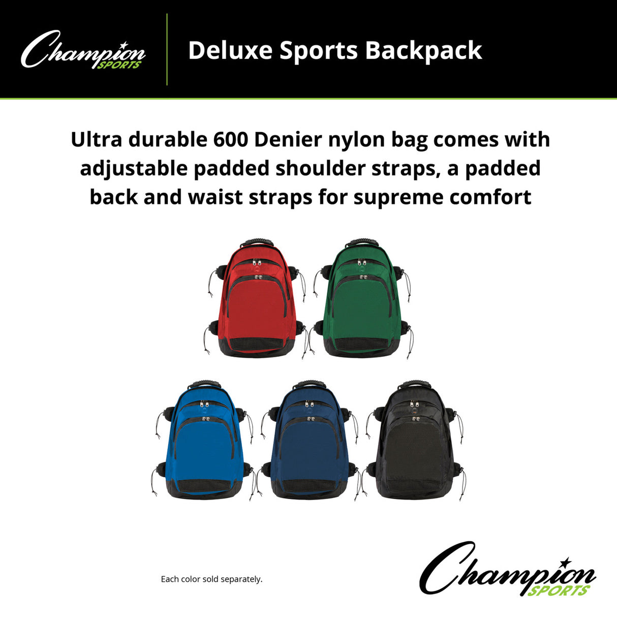 DELUXE SPORTS BACKPACK BLACK
