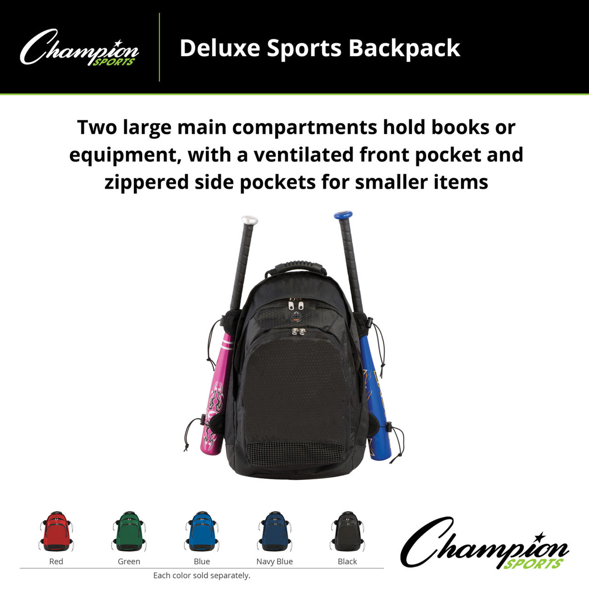 DELUXE SPORTS BACKPACK BLACK