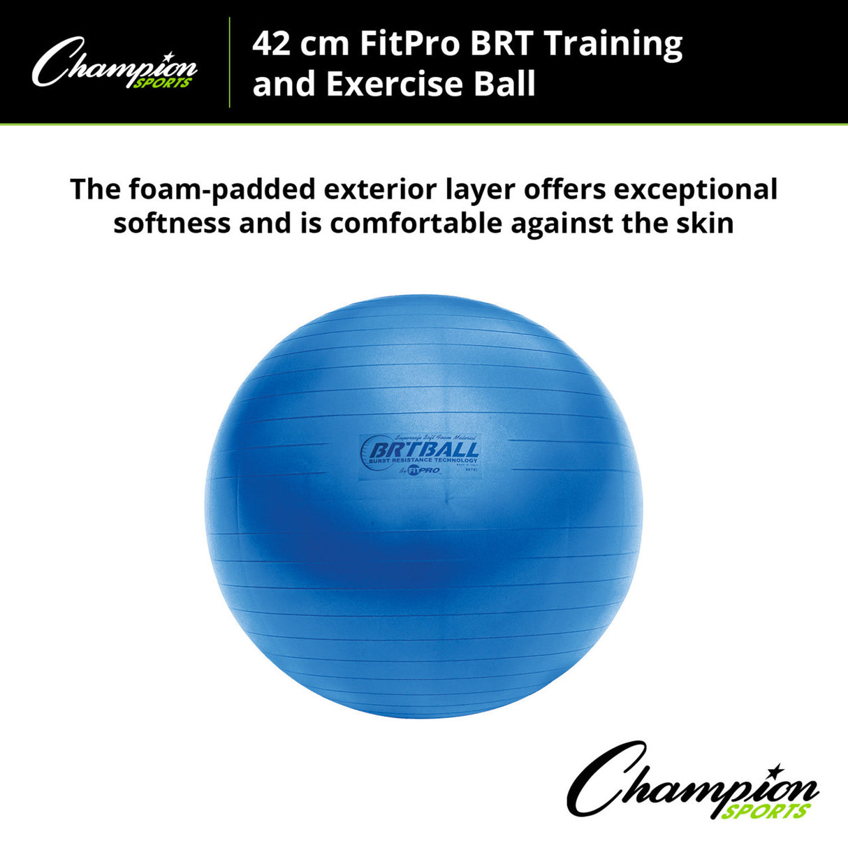 Champion Sports FITPRO BRT TRAINING & EXERCISE BALL 53 CM
