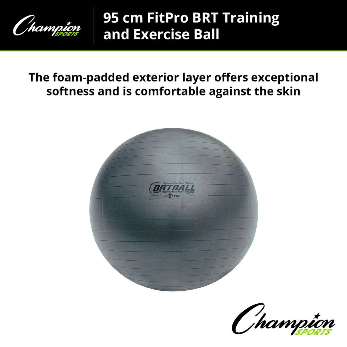 Champion Sports FITPRO BRT TRAINING & EXERCISE BALL 53 CM