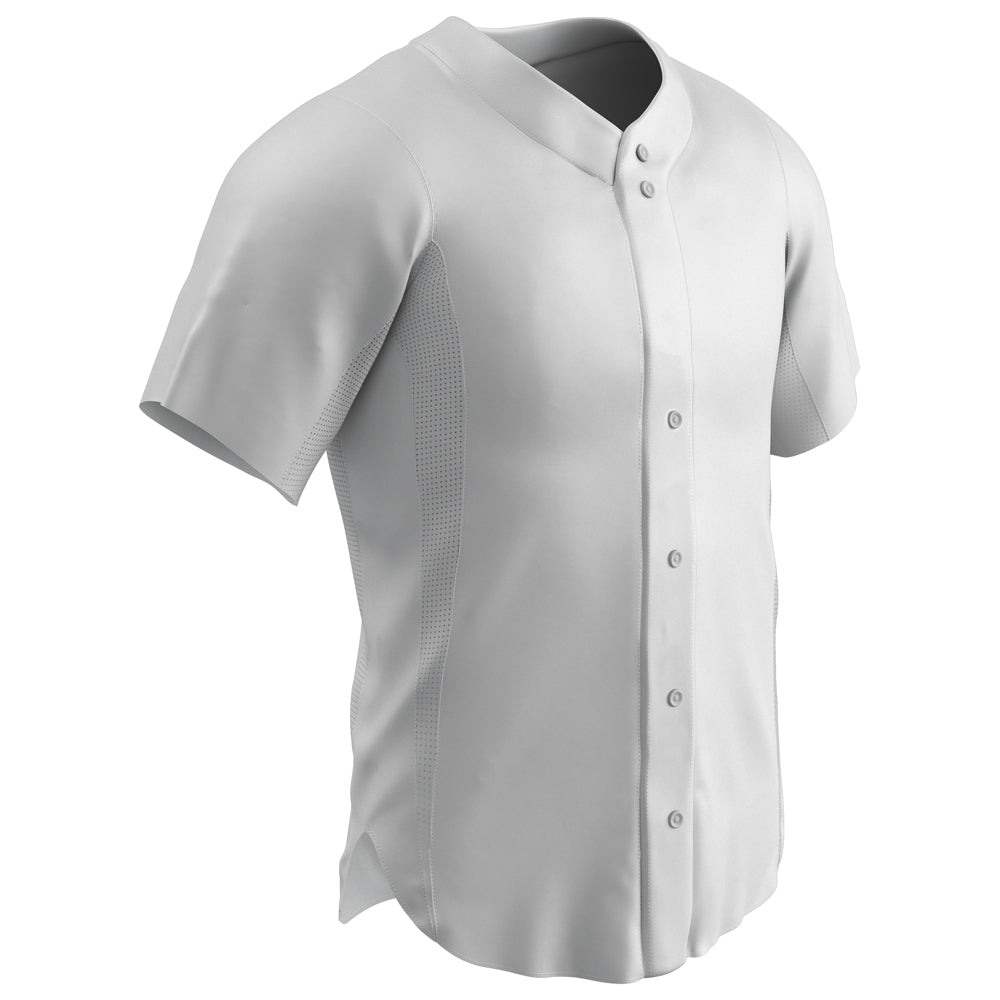 Champro RELIEVER Full Button Baseball Jersey | Champro BS149 Champro WHITE S