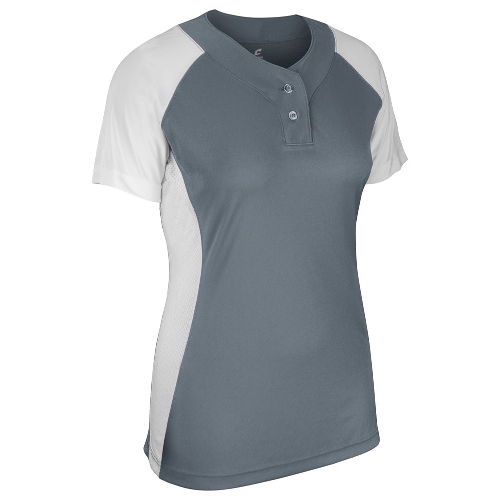 Champro Infinite 2-Button SS Jersey | Champro BS80 Champro GRAPHITEWHITE S