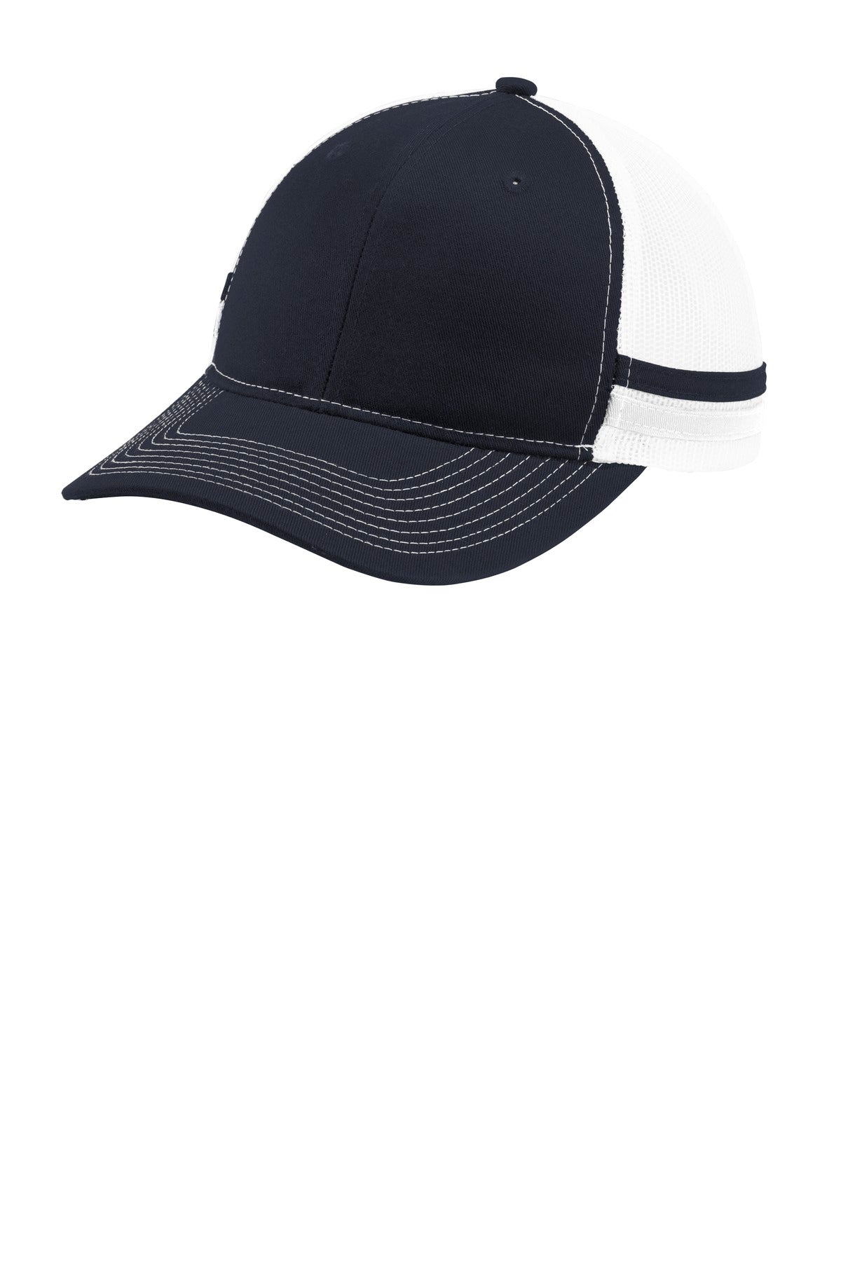 Port Authority C113 Two-Stripe Snapback Trucker Cap