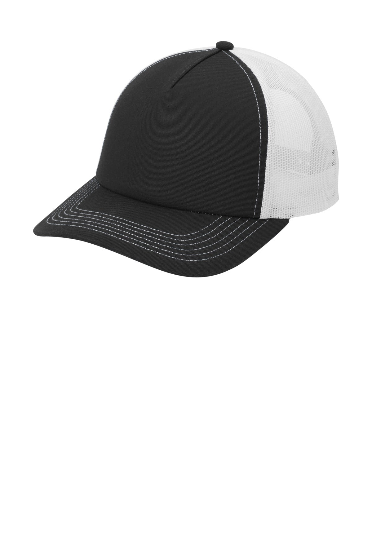 Port Authority ® Low-Profile Snapback 5-Panel Trucker Cap C115LP - Port Authority C115LP