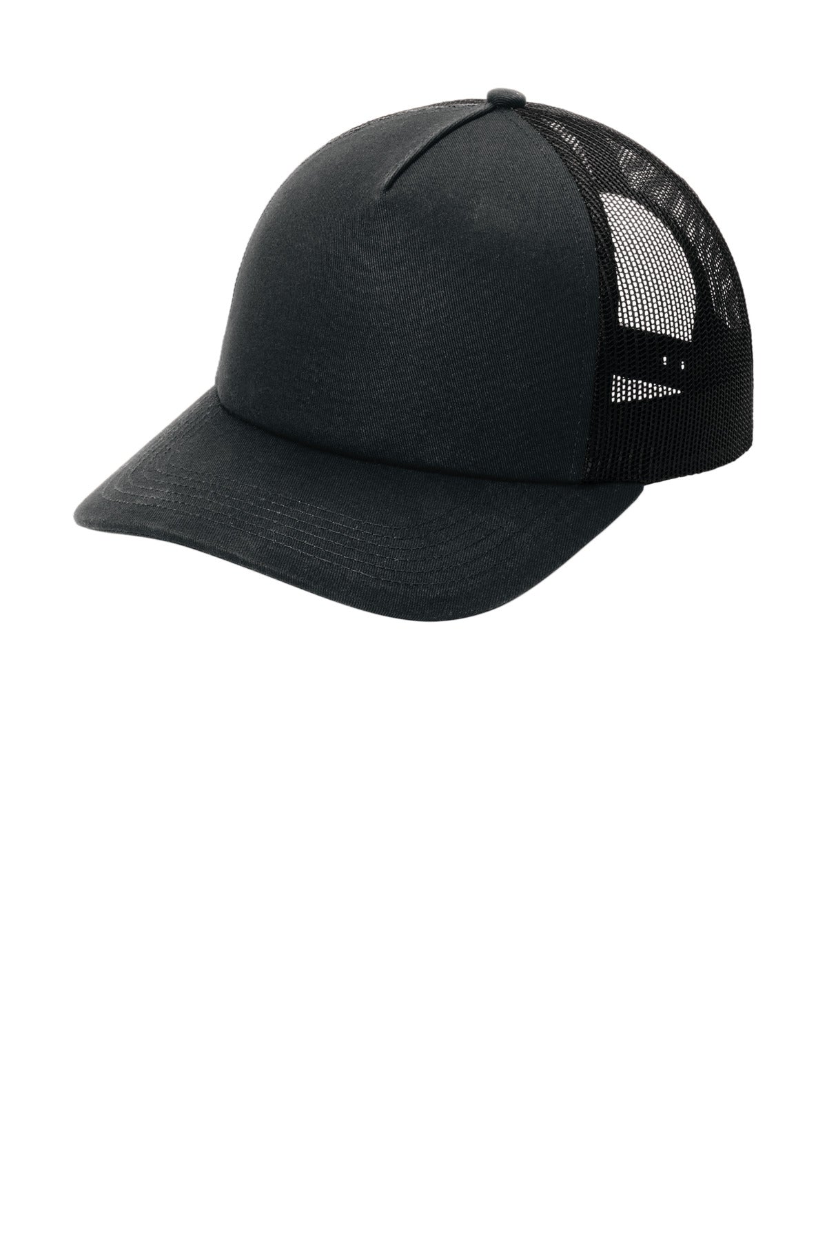 Port Authority ® Low-Profile Snapback 5-Panel Trucker Cap C115LP - Port Authority C115LP