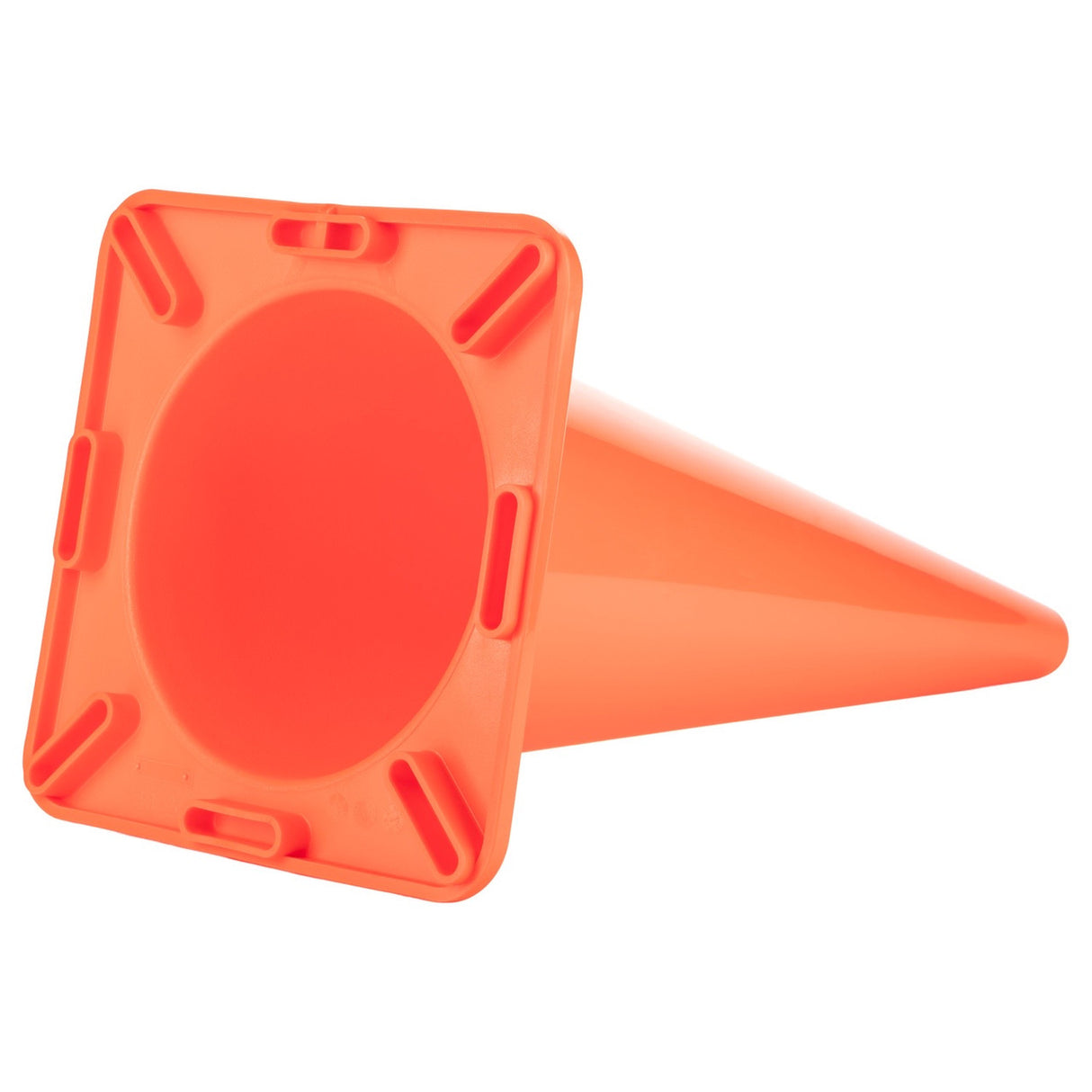18"H HIGH-VISIBILITY FLEXIBLE VINYL CONE BLUE