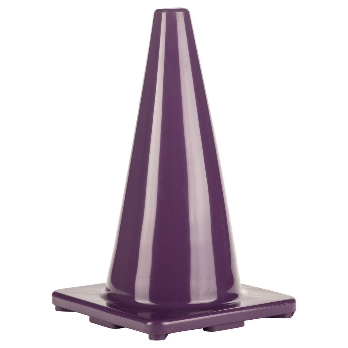 18"H HIGH-VISIBILITY FLEXIBLE VINYL CONE BLUE