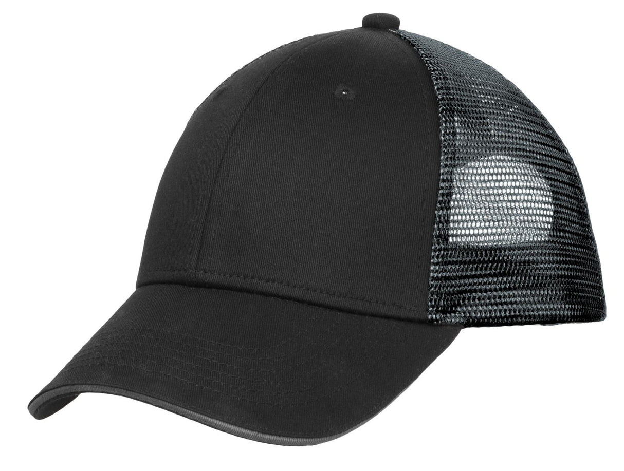 Port Authority C818 Double Mesh Snapback Sandwich Bill Cap Wholesale