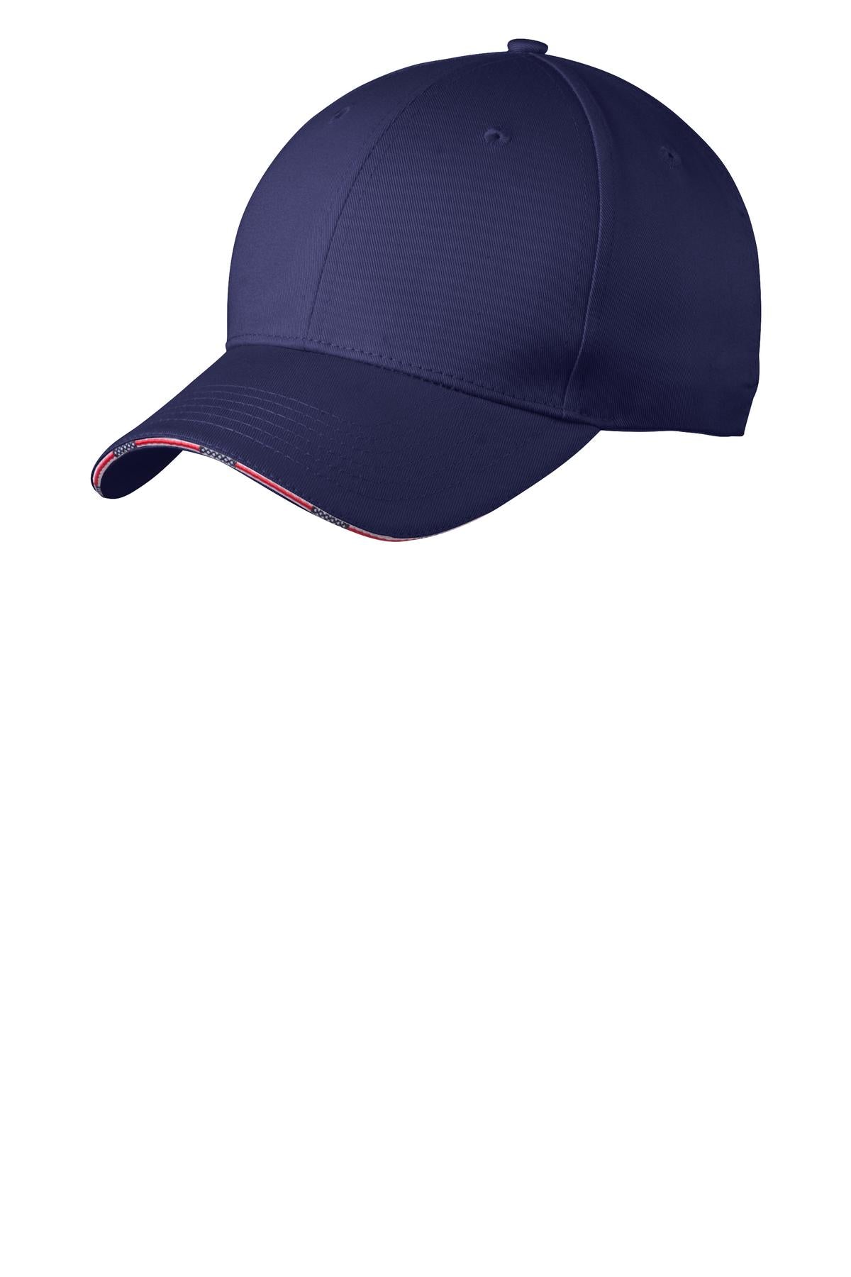 Port Authority C829 Americana Flag Sandwich Cap Wholesale Blank