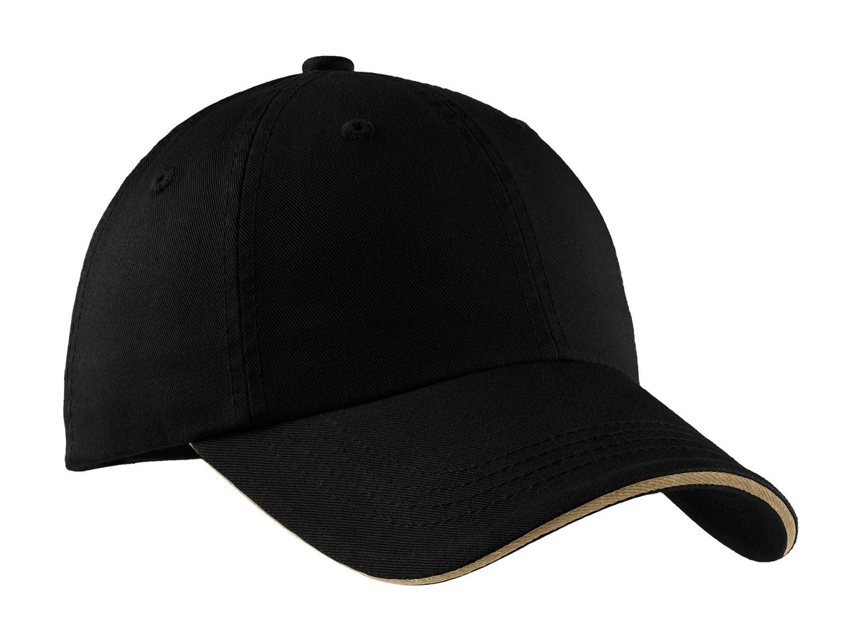 Port Authority ® Sandwich Bill Cap with Striped Closure. C830 - Port Authority C830