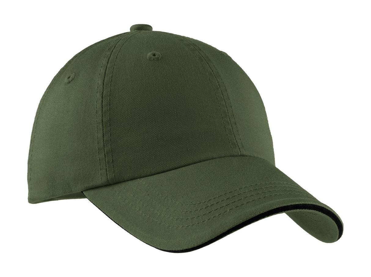 Port Authority ® Sandwich Bill Cap with Striped Closure. C830 - Port Authority C830