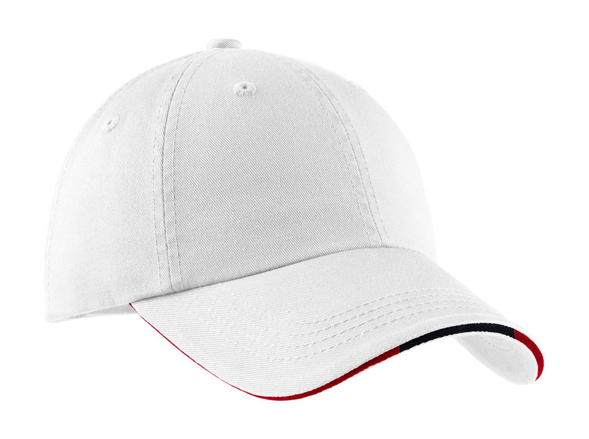 Port Authority ® Sandwich Bill Cap with Striped Closure. C830 - Port Authority C830